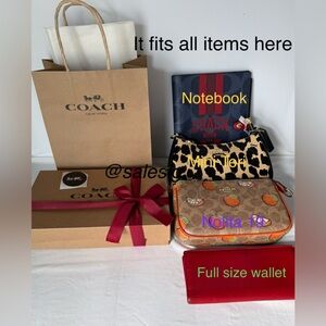 Coach Packaging Supplies small-sized packaging set for Small bags notebooks